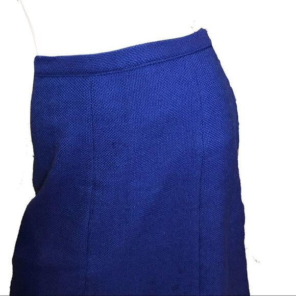 Vintage 1960s Mini A Line Skirt Petite Small Blue - Picture 6 of 11
